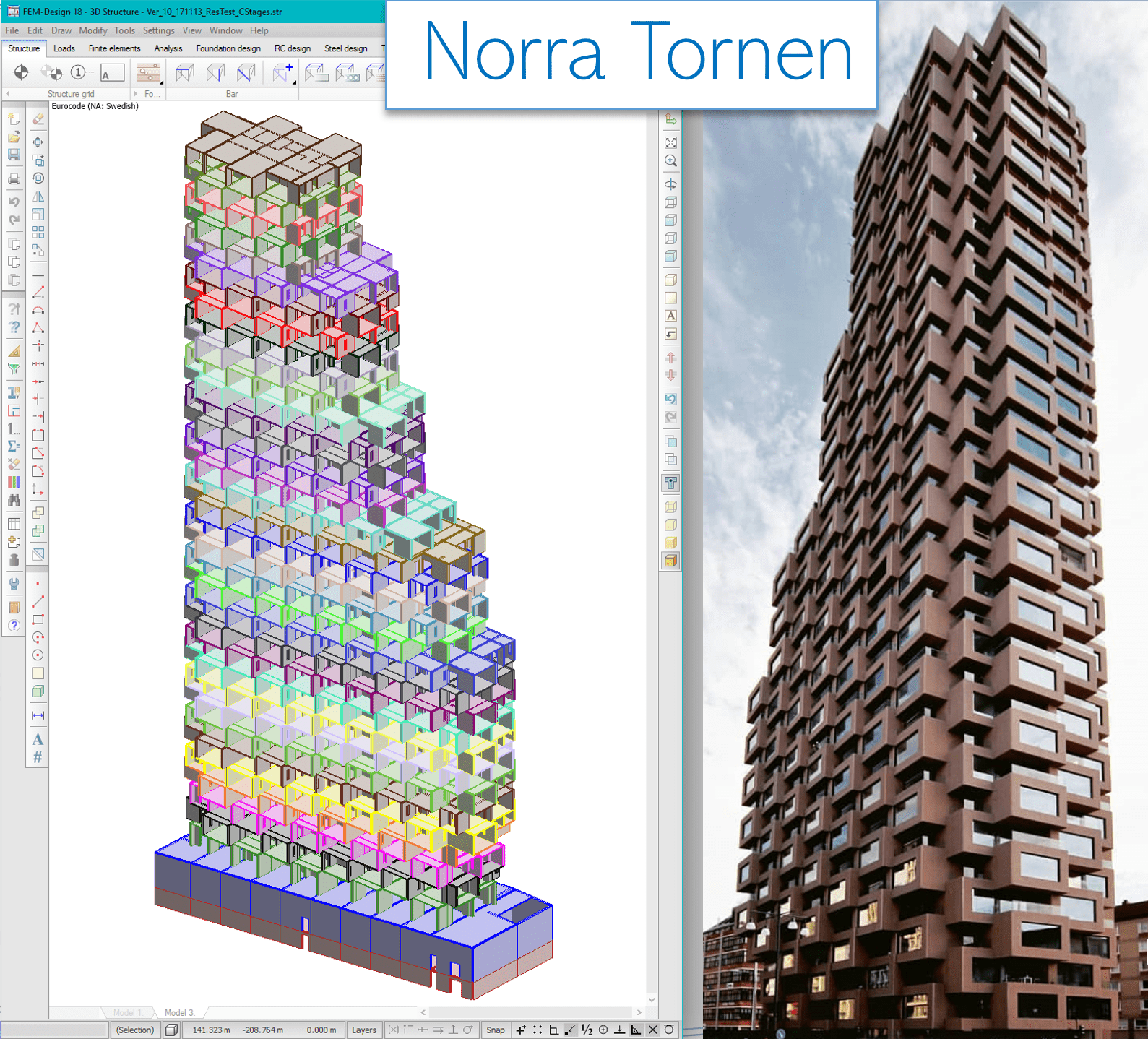 Advanced Structural Load Analysis - Norra Tornen