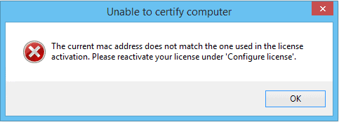 unable to certify computer 2