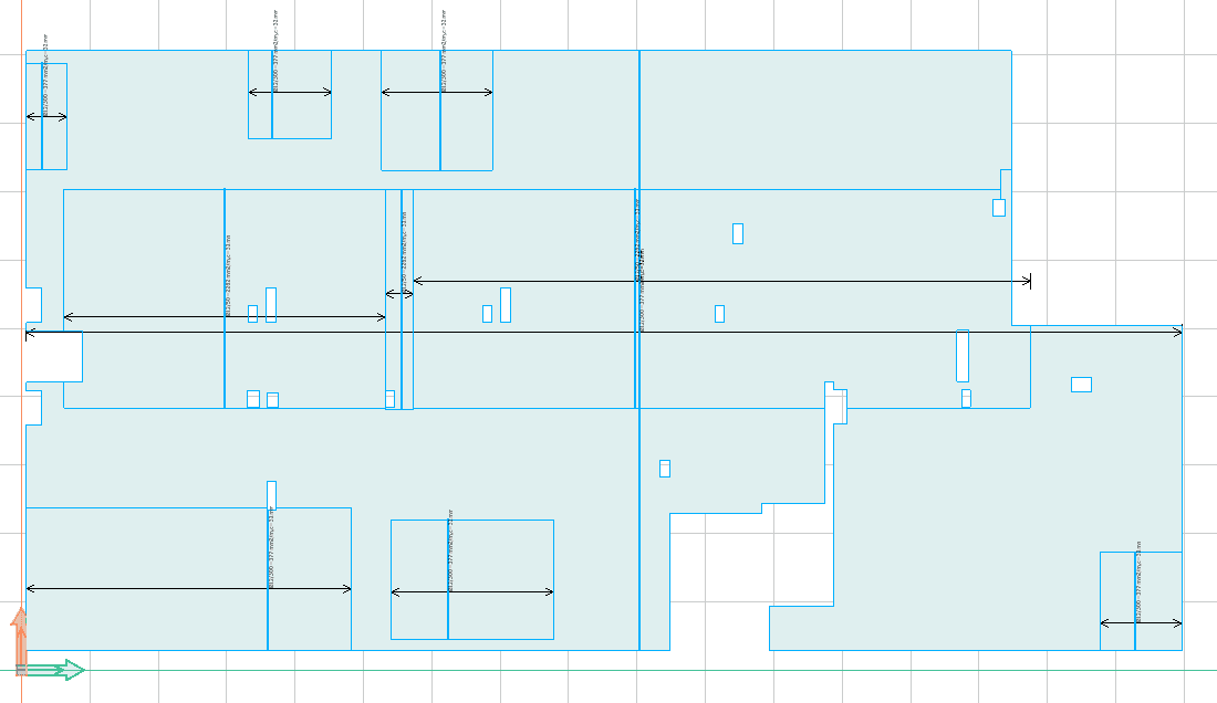 Minimal area of rectangles