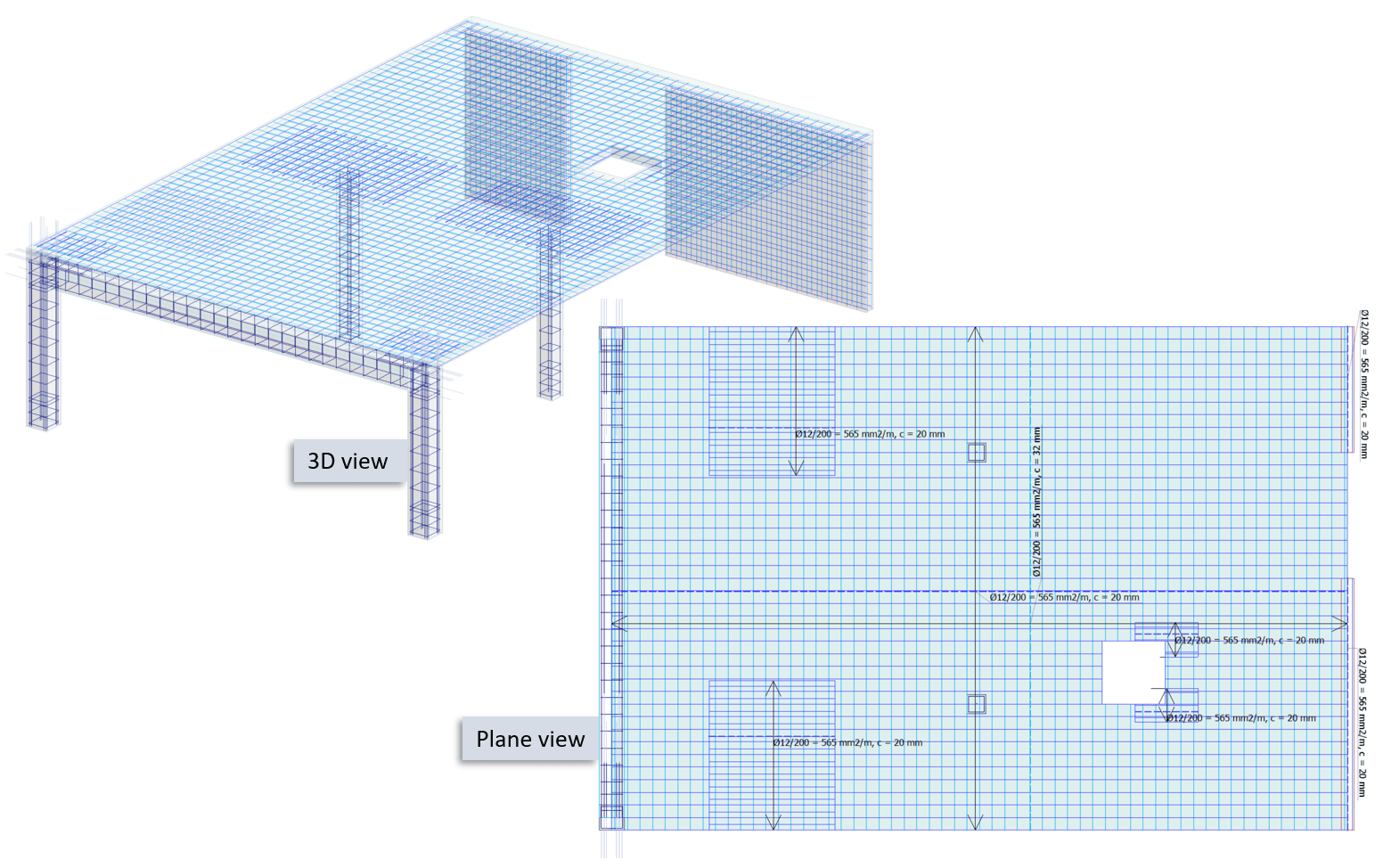 FEM-Design Allplan connection - RC shell