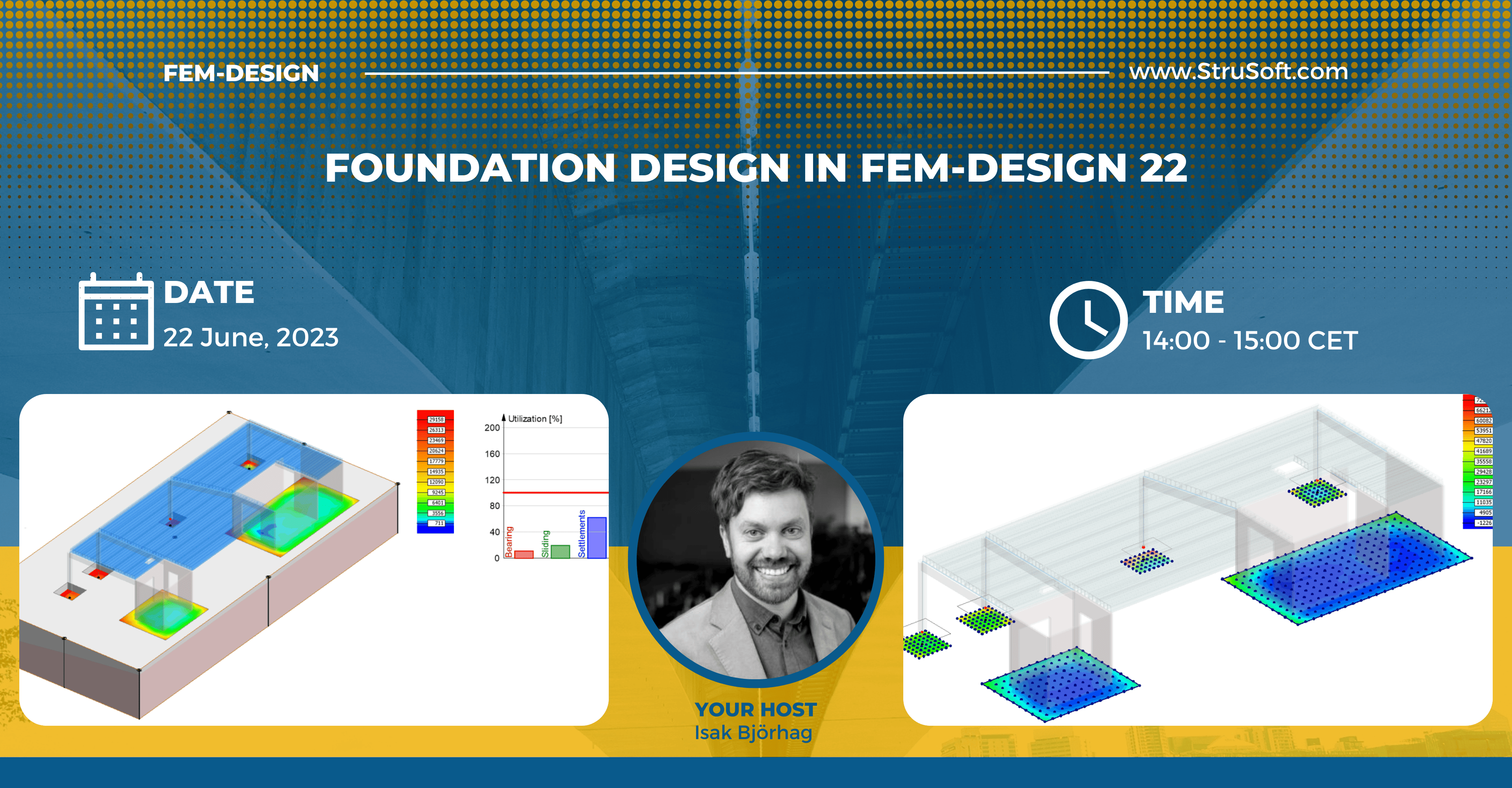 Foundation design in FEM-Design 22