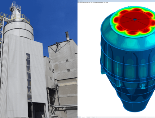 FEM-Design’s critical role in the steel structure analysis of a bypass dust silo