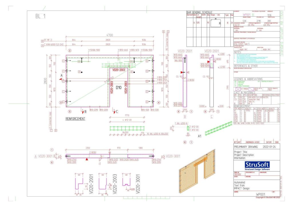 Precast Shop Drawings StruSoft
