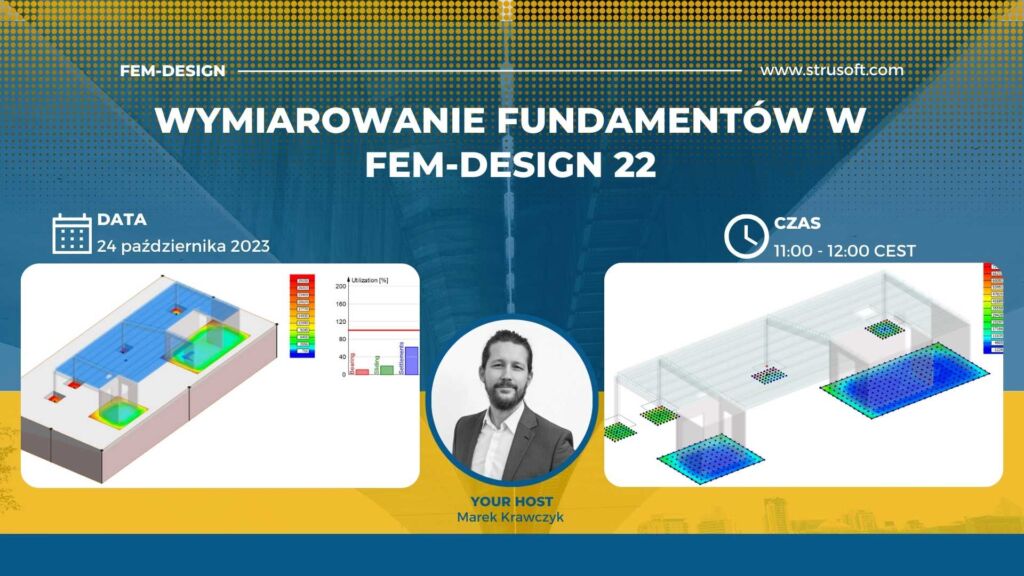 Wymiarowanie fundamentów w FEM-Design 22