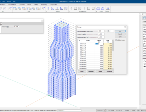 High-Rise Structural Engineering with FEM-Design: A Feature Overview