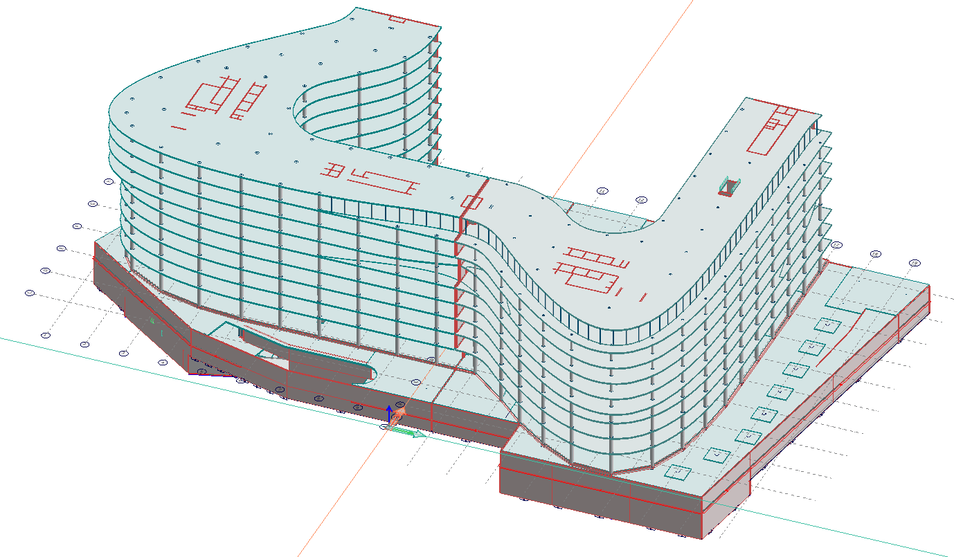 3D model of the superstructure