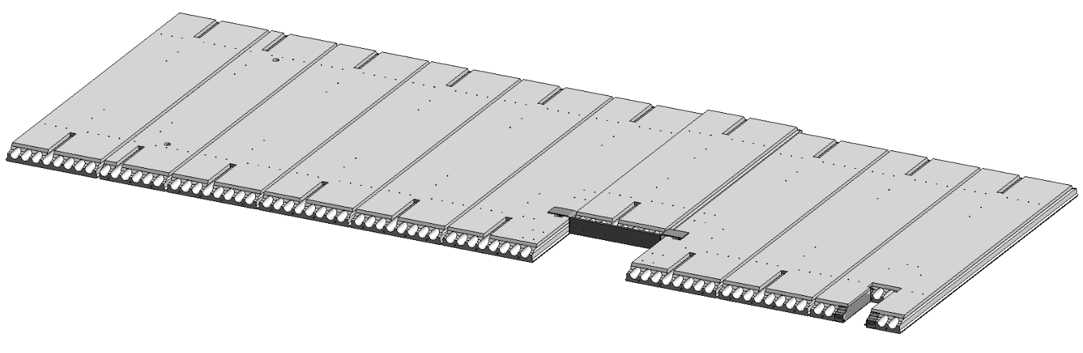 Hollowcore slab model
