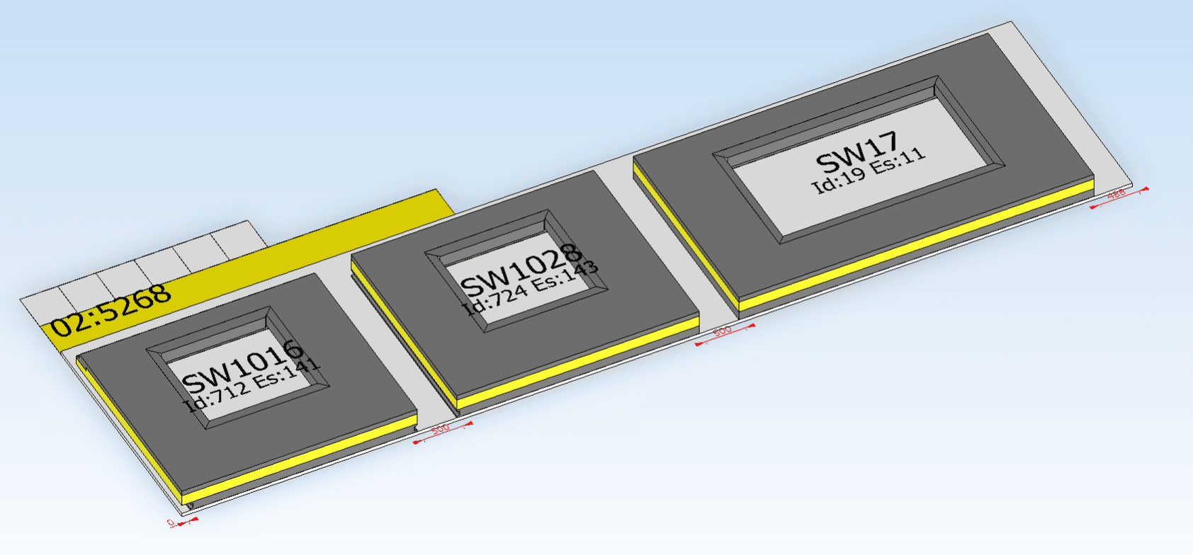 3D cast planning of hollowcore slabs on production beds