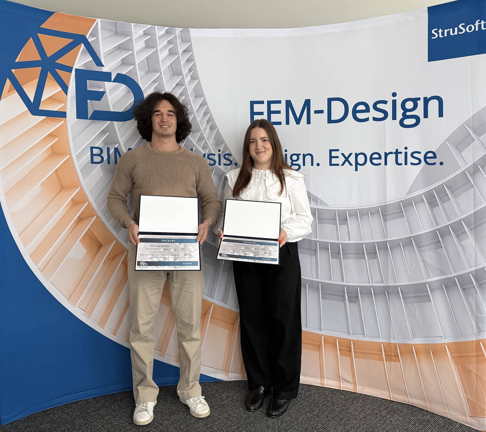 FEM-Design Diplomaterv Pályázat díjazottjai FEM-Design Diplomaterv Pályázat díjazottjai
